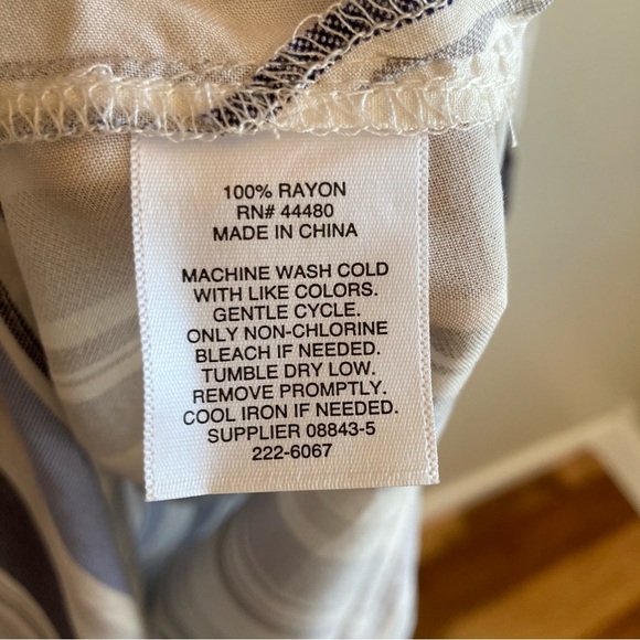 NWT A.N.A Lightweight Striped Drawstring Waist Maxi Dress S - Picture 8 of 10